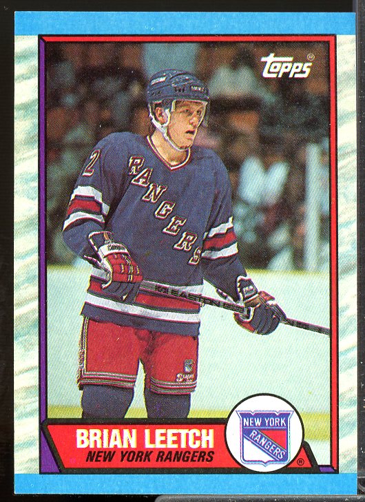 Brian Leetch Rookie Card 1989-90 O-Pee-Chee #136  Image 1