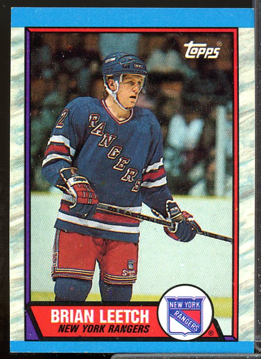 Brian Leetch Rookie Card 1989-90 O-Pee-Chee #136  Image 1