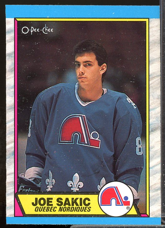 Joe Sakic Rookie Card 1989-90 O-Pee-Chee #113  Image 1