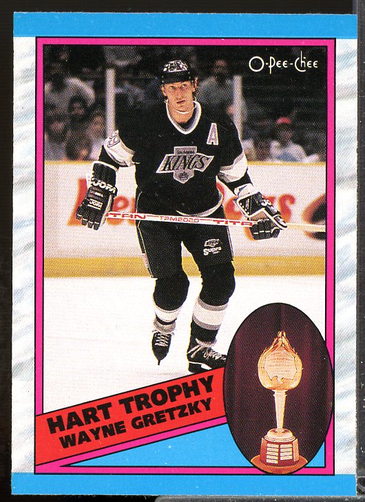 Wayne Gretzky Hart Card 1989-90 O-Pee-Chee #320  Image 1