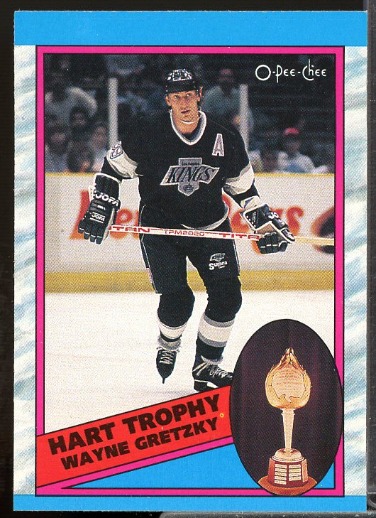 Wayne Gretzky Hart Card 1989-90 O-Pee-Chee #320  Image 1