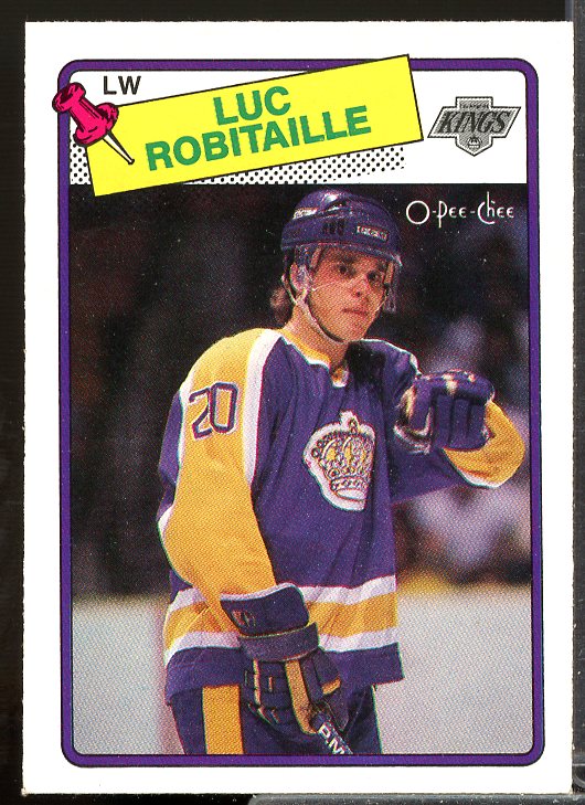 Luc Robitaille Card 1988-89 O-Pee-Chee #124  Image 1