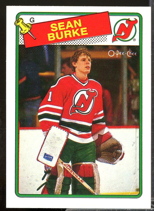 Sean Burke Rookie Card 1988-89 O-Pee-Chee #94  Image 1