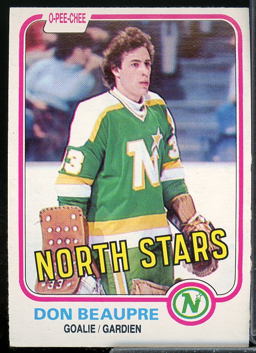 Don Beaupre Rookie Card 1981-82 O-Pee-Chee #159  Image 1