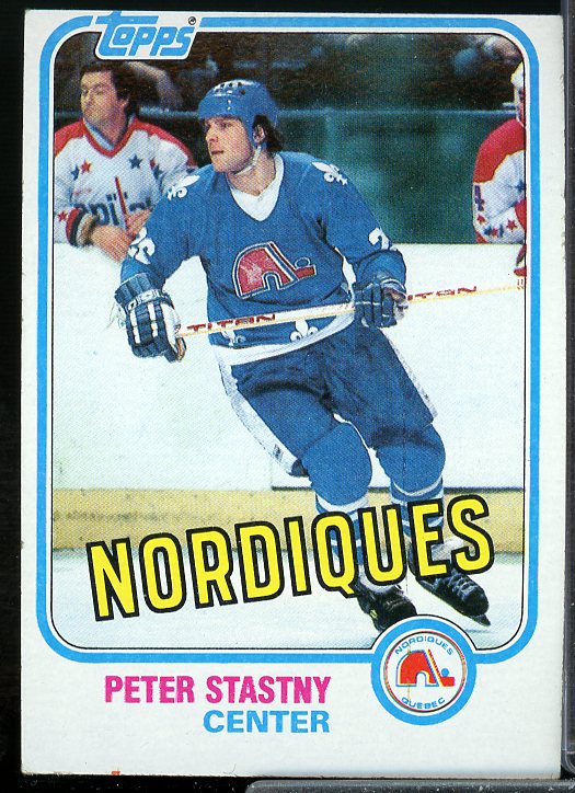 Peter Stastny Rookie Card 1981-82 Topps #39  Image 1