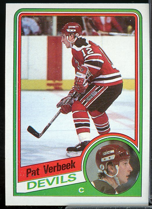Pat Verbeek Rookie Card 1984-85 Topps #90  Image 1