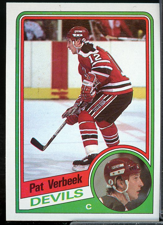 Pat Verbeek Rookie Card 1984-85 Topps #90  Image 1