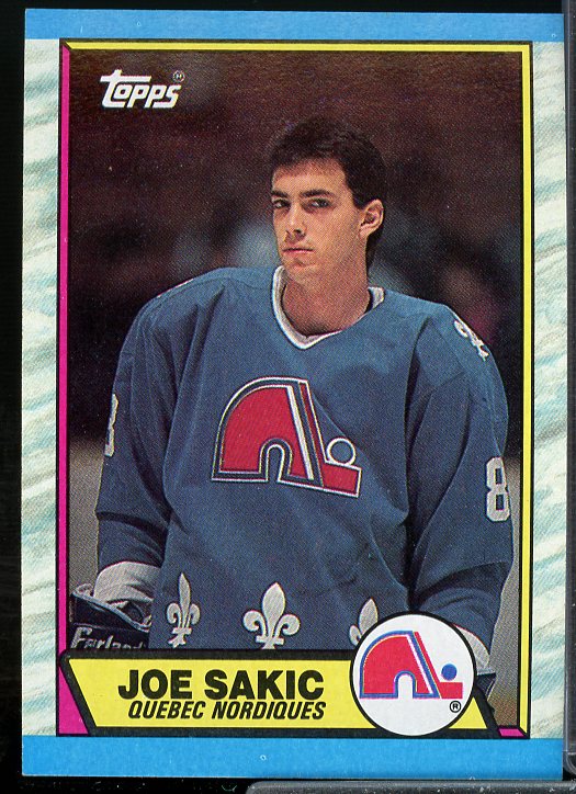 Joe Sakic Rookie Card 1989-90 Topps #113  Image 1