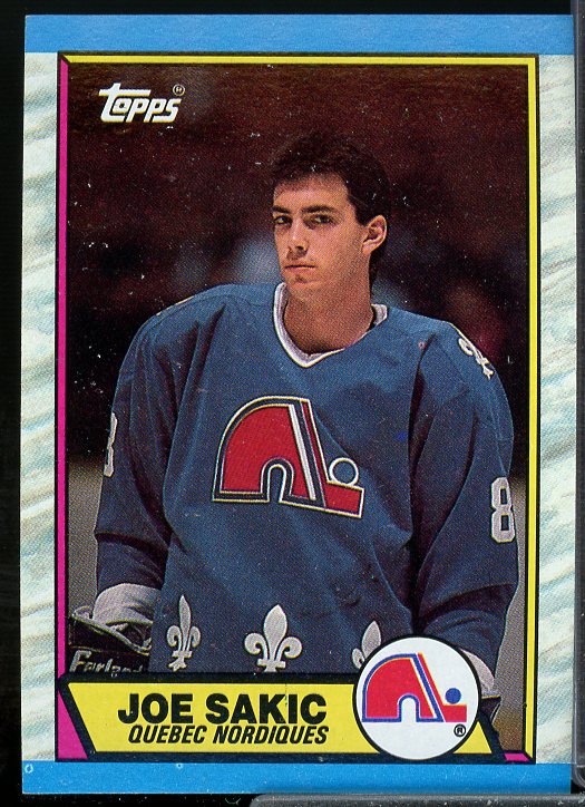 Joe Sakic Rookie Card 1989-90 Topps #113  Image 1