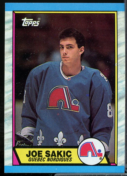 Joe Sakic Rookie Card 1989-90 Topps #113  Image 1