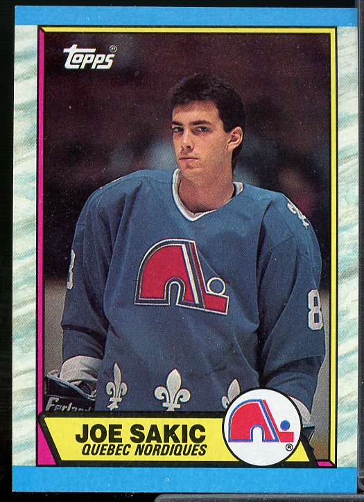 Joe Sakic Rookie Card 1989-90 Topps #113  Image 1