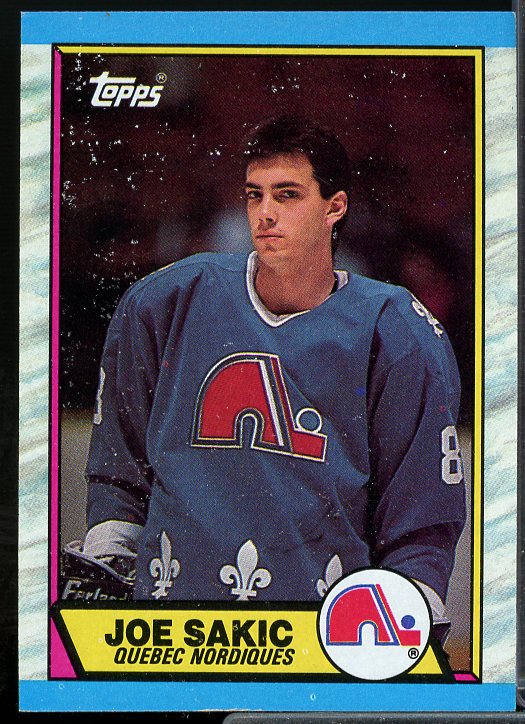Joe Sakic Rookie Card 1989-90 Topps #113  Image 1