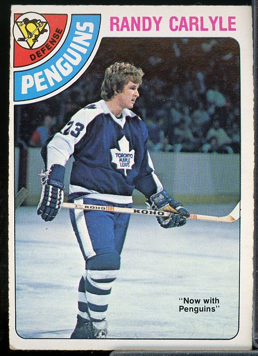 Randy Carlyle Rookie Card 1978-79 O-Pee-Chee #312  Image 1
