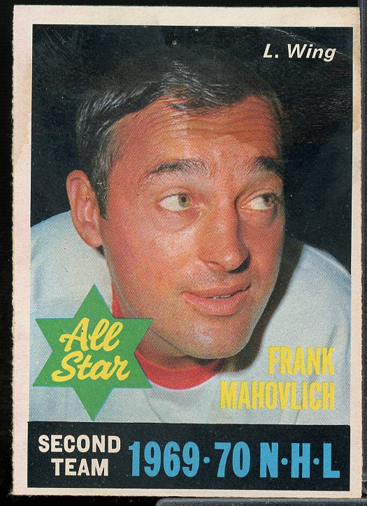 Frank Mahovlich AS2 Card 1970-71 O-Pee-Chee #242  Image 1