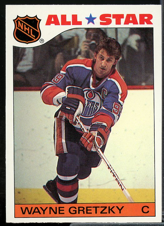 Wayne Gretzky Card 1985-86 Topps Sticker Inserts #2  Image 1