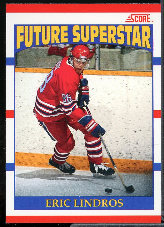 Eric Lindros Rookie Card 1990-91 Score Canadian #440  Image 1