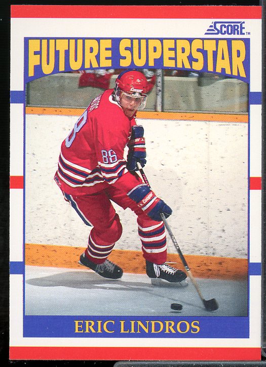 Eric Lindros Rookie Card 1990-91 Score #440  Image 1