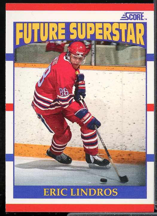 Eric Lindros Rookie Card 1990-91 Score #440  Image 1