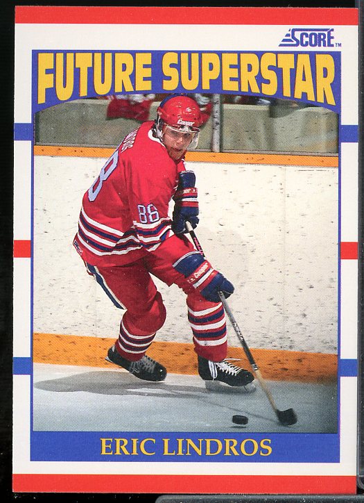 Eric Lindros Rookie Card 1990-91 Score #440  Image 1