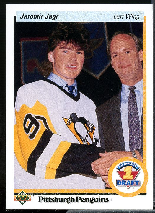 Jaromir Jagr Rookie Card 1990-91 Upper Deck #356  Image 1