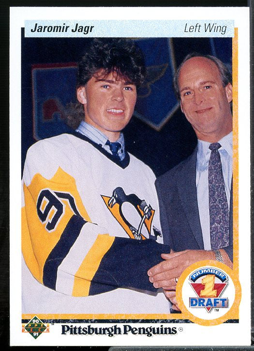 Jaromir Jagr Rookie Card 1990-91 Upper Deck #356  Image 1