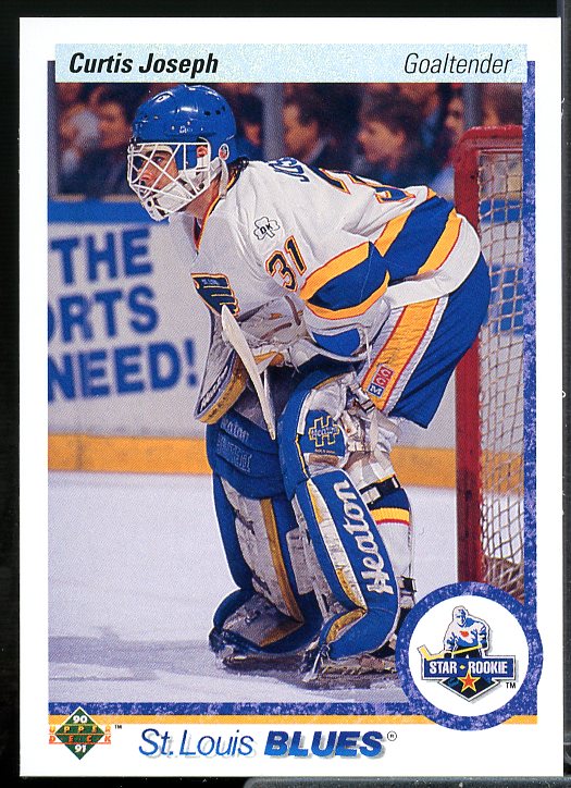 Curtis Joseph Rookie Card 1990-91 Upper Deck #175  Image 1