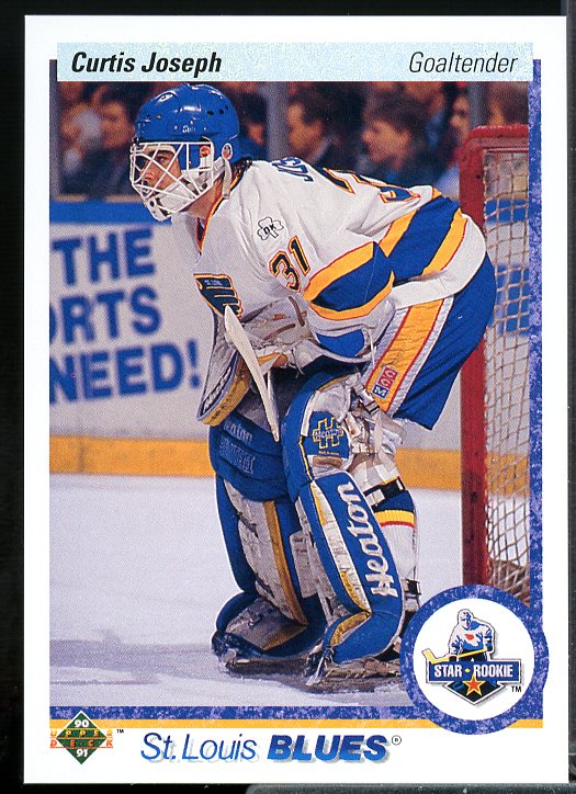 Curtis Joseph Rookie Card 1990-91 Upper Deck #175  Image 1