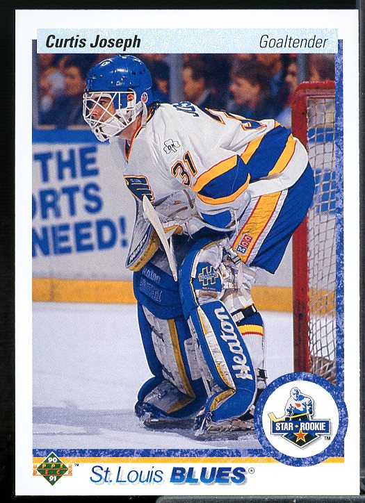 Curtis Joseph Rookie Card 1990-91 Upper Deck #175  Image 1