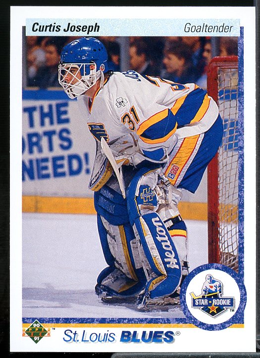 Curtis Joseph Rookie Card 1990-91 Upper Deck #175  Image 1