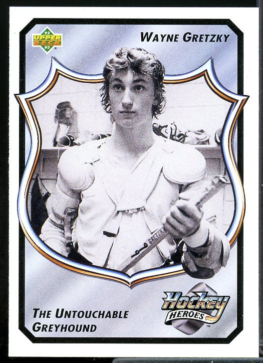 The Untouchable/Greyhound Card 1992-93 Upper Deck Wayne Gretzky Heroes #10  Image 1