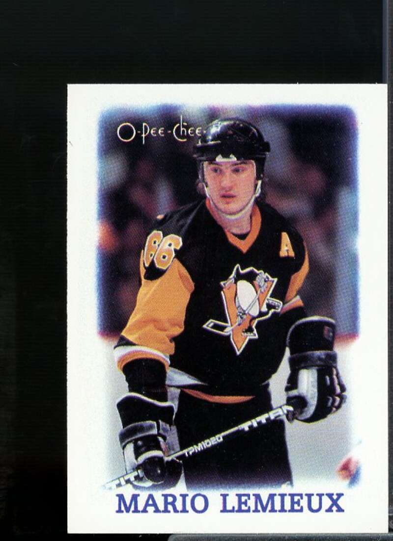 Mario Lemieux Card 1988-89 O-Pee-Chee Minis #19  Image 1