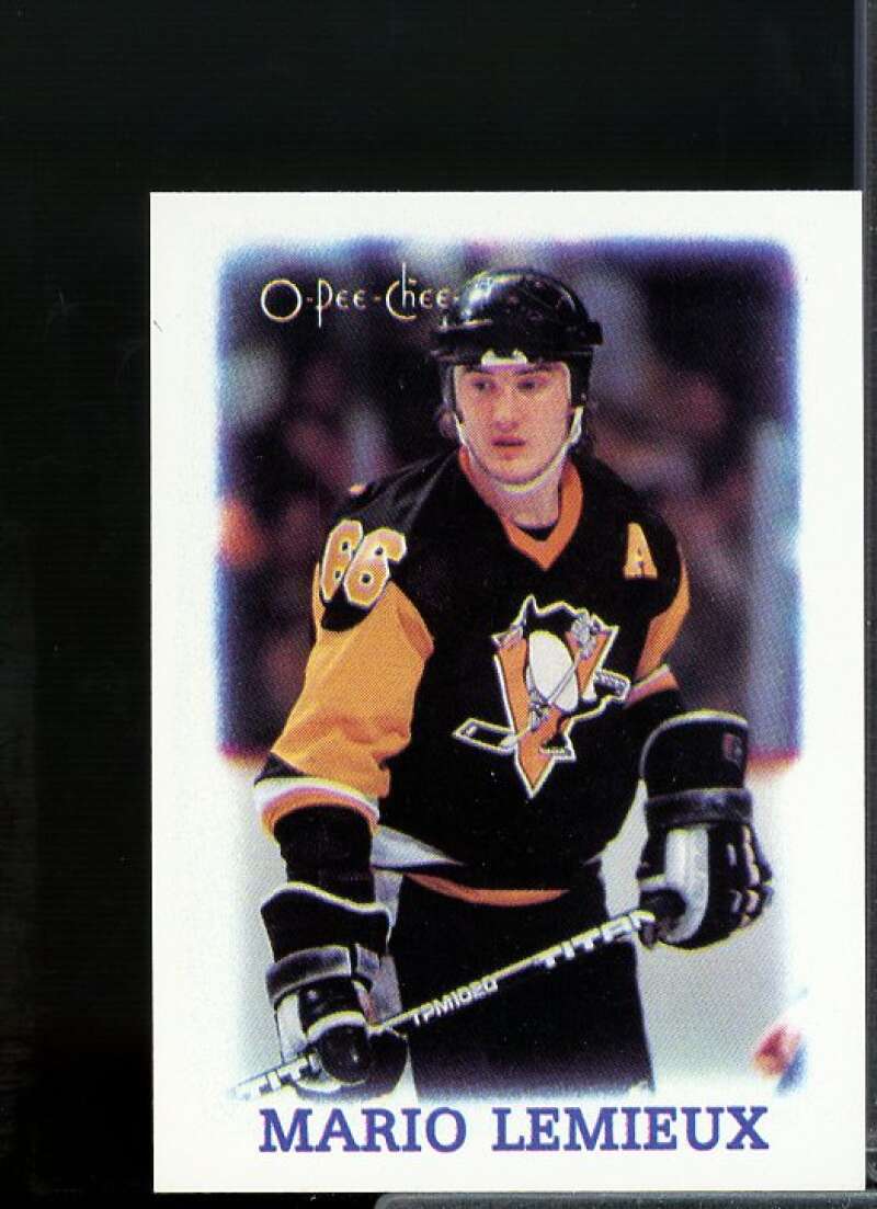 Mario Lemieux Card 1988-89 O-Pee-Chee Minis #19  Image 1
