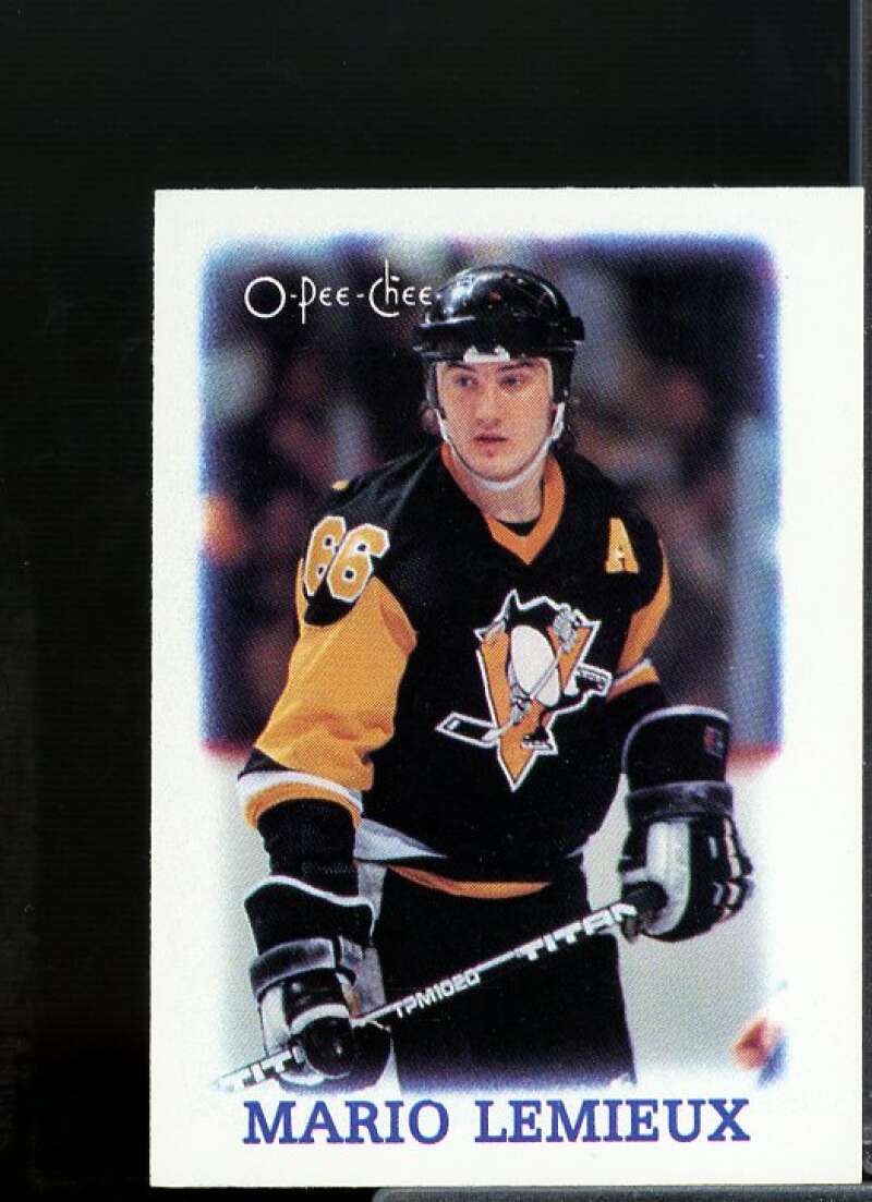 Mario Lemieux Card 1988-89 O-Pee-Chee Minis #19  Image 1