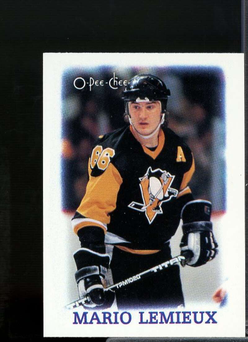 Mario Lemieux Card 1988-89 O-Pee-Chee Minis #19  Image 1