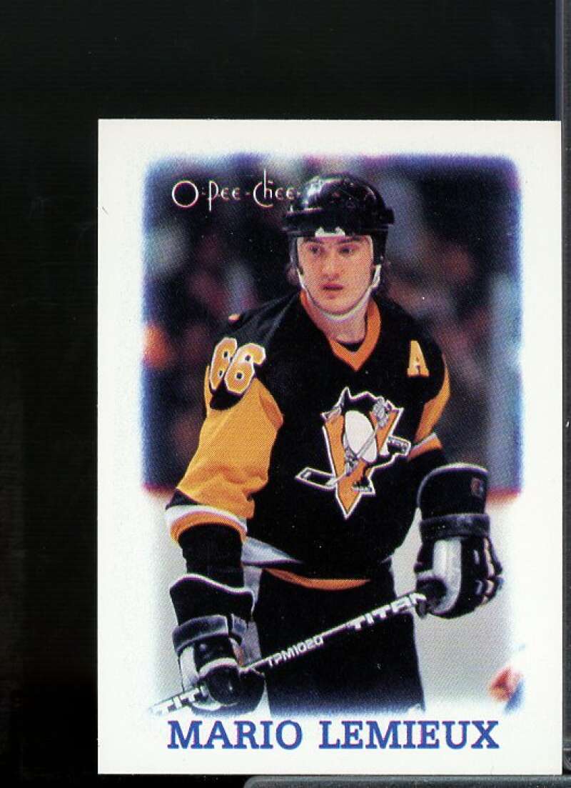 Mario Lemieux Card 1988-89 O-Pee-Chee Minis #19  Image 1