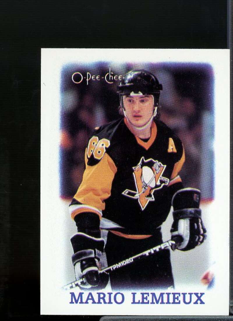 Mario Lemieux Card 1988-89 O-Pee-Chee Minis #19  Image 1