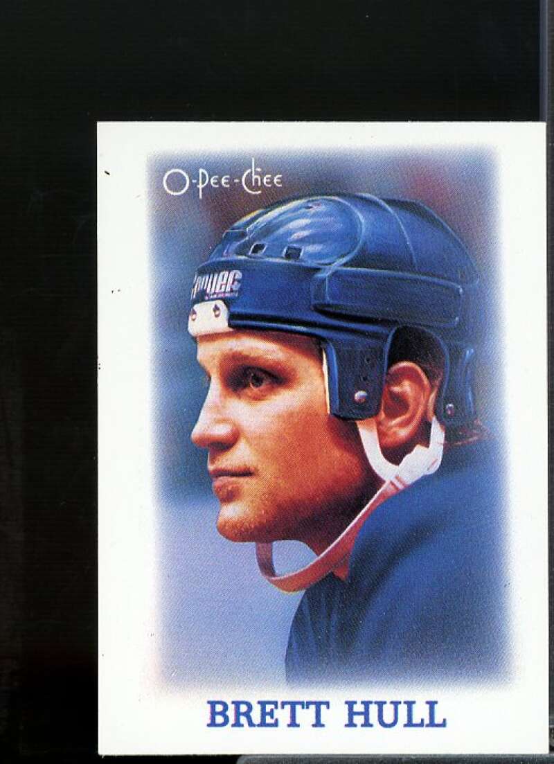 Brett Hull Rookie Card 1988-89 O-Pee-Chee Minis #16  Image 1