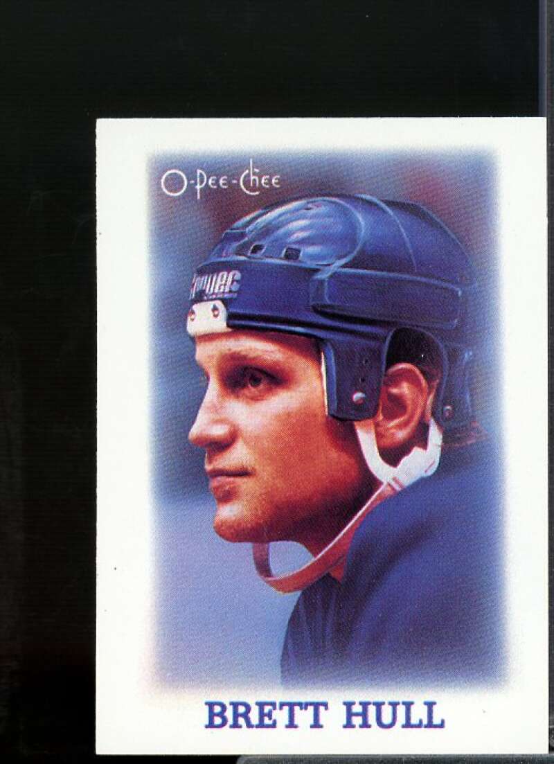 Brett Hull Rookie Card 1988-89 O-Pee-Chee Minis #16  Image 1