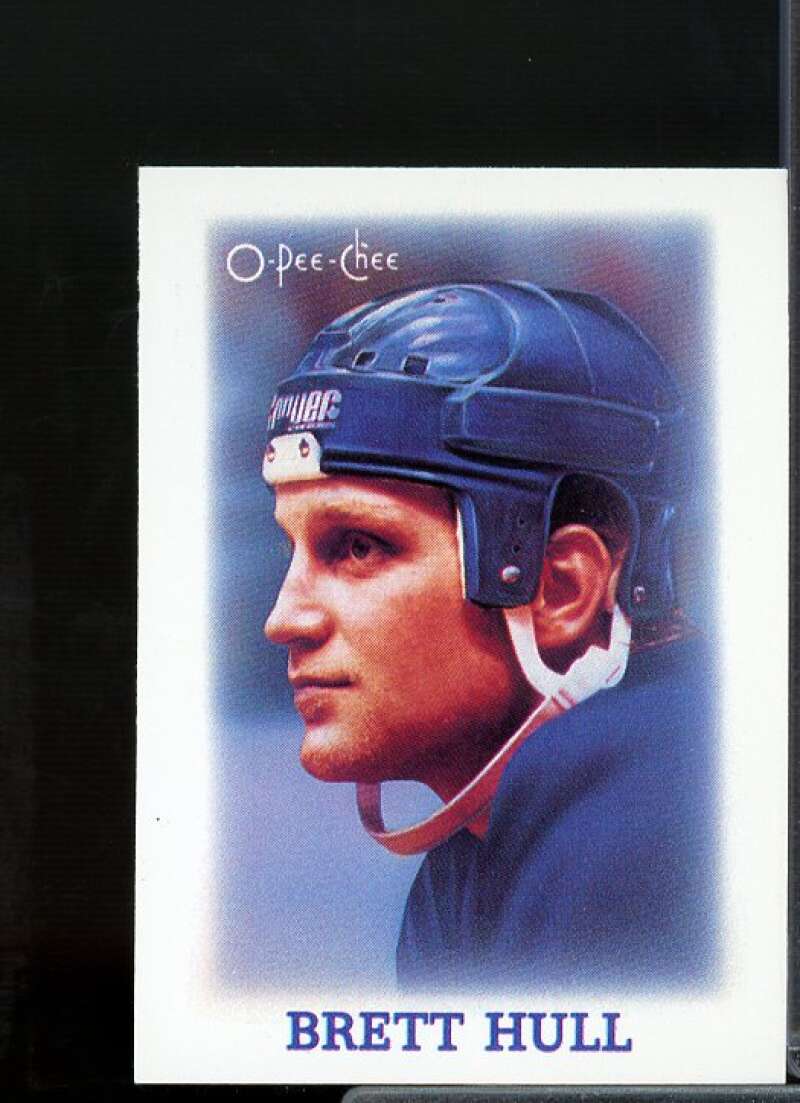 Brett Hull Rookie Card 1988-89 O-Pee-Chee Minis #16  Image 1