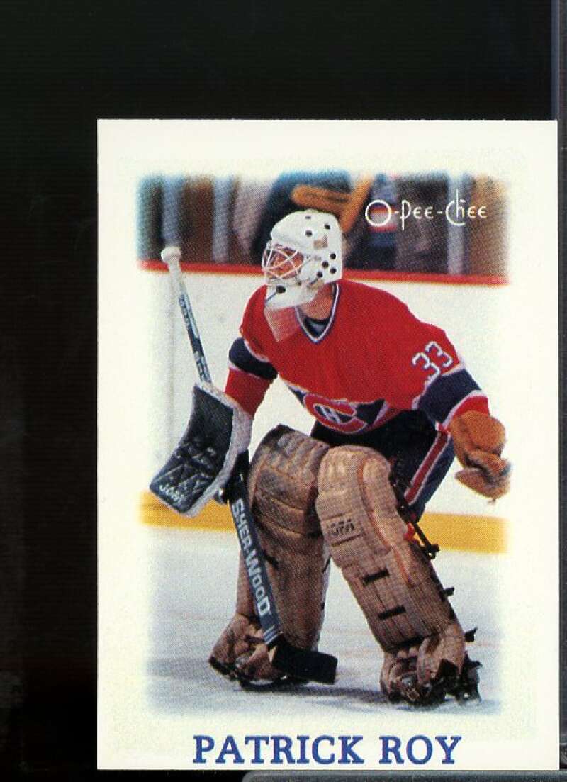 Patrick Roy Card 1988-89 O-Pee-Chee Minis #33  Image 1