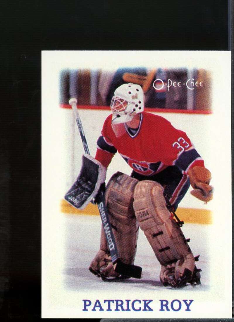 Patrick Roy Card 1988-89 O-Pee-Chee Minis #33  Image 1