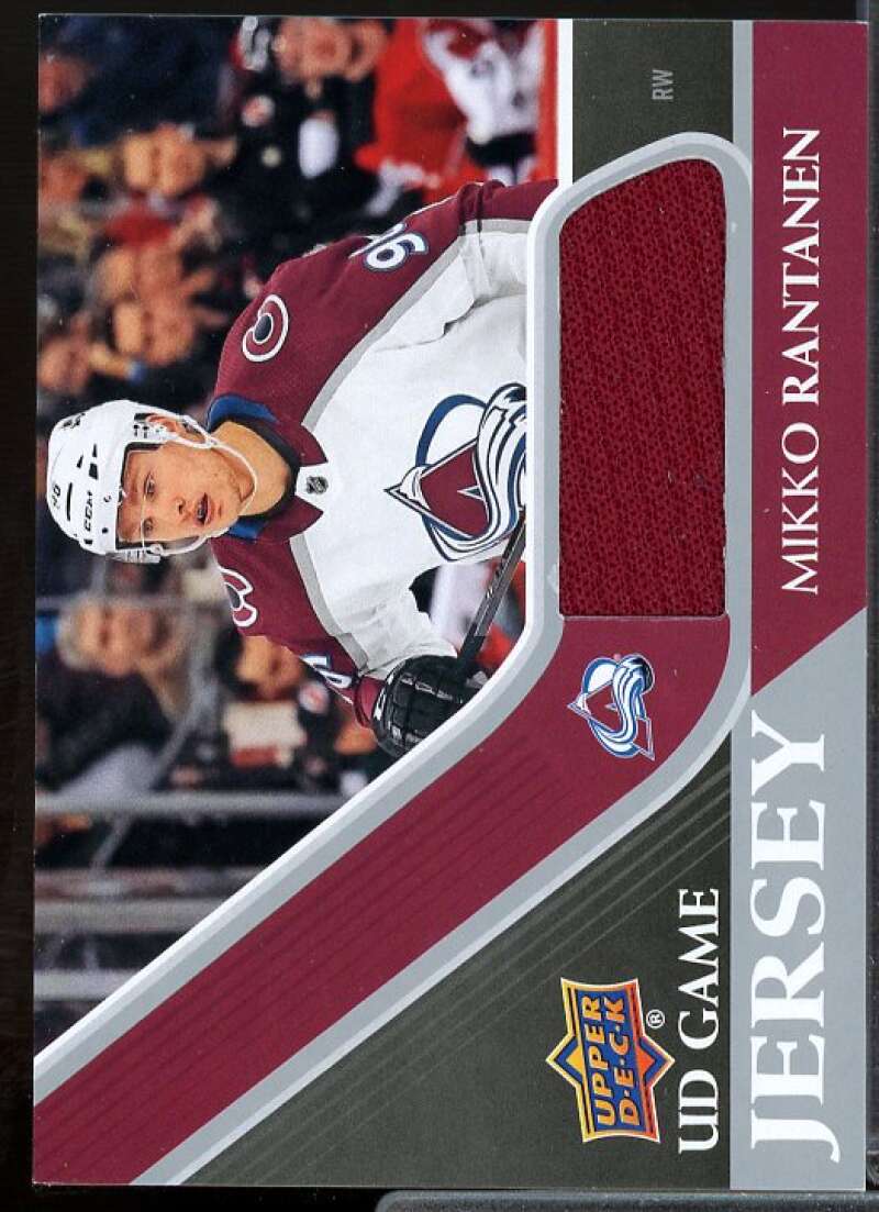 Mikko Rantanen Card 2020-21 Upper Deck Game Jerseys #GJMR  Image 1