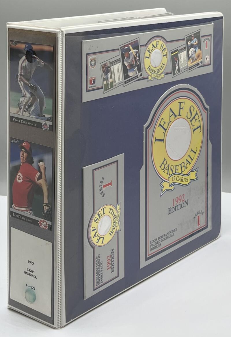 1992 Leaf Baseball Hand Collated Binder Set 1-527 Image 3