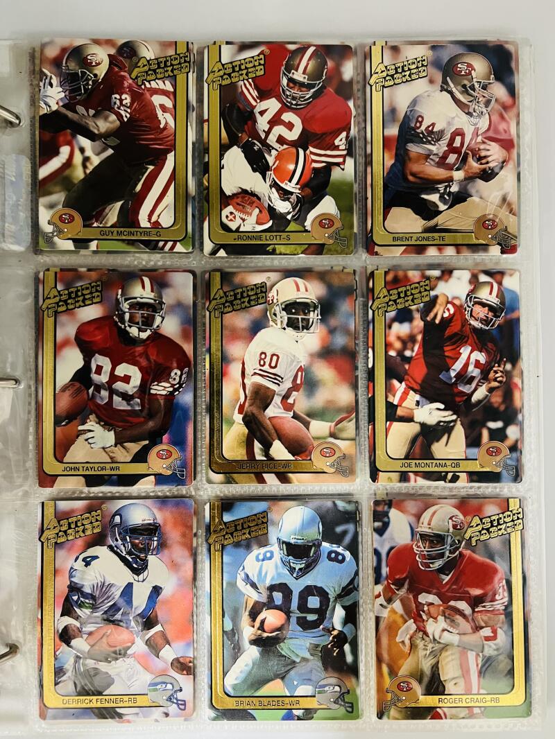 1991 Action Packed Hand Collated Binder Football Set 1-280 Image 4