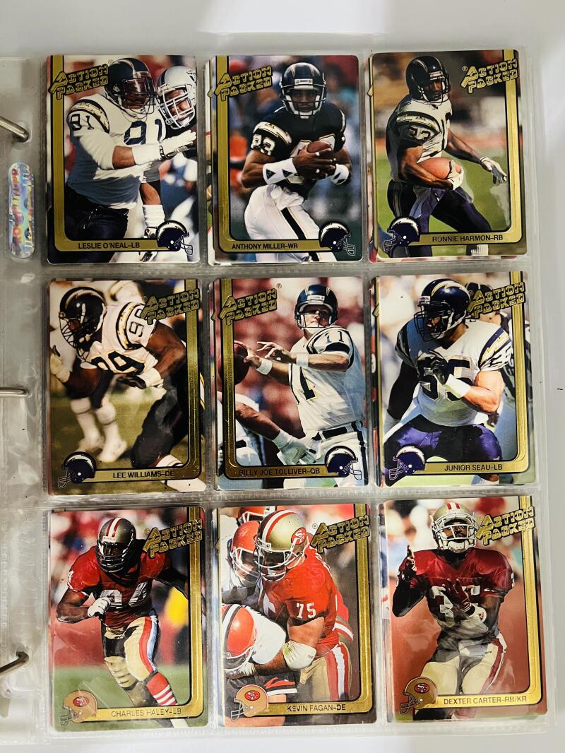 1991 Action Packed Hand Collated Binder Football Set 1-280 Image 5