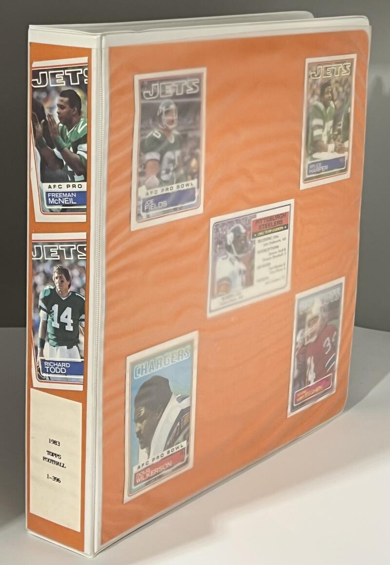 1983 Topps Football Complete Binder Set 1-396 Singletary Rookie Marcus Allen BCCG 8 Image 1