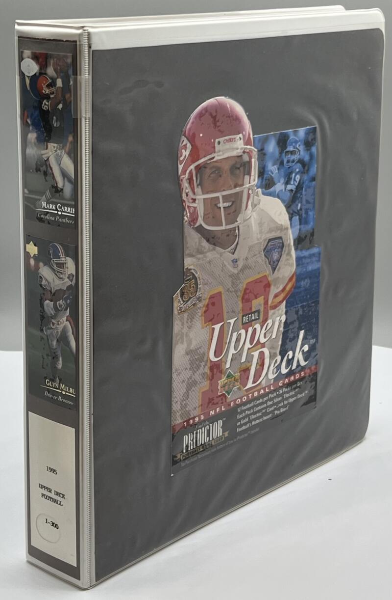 1995 Upper Deck Football Hand Collated Binder Set 1-300 Image 3