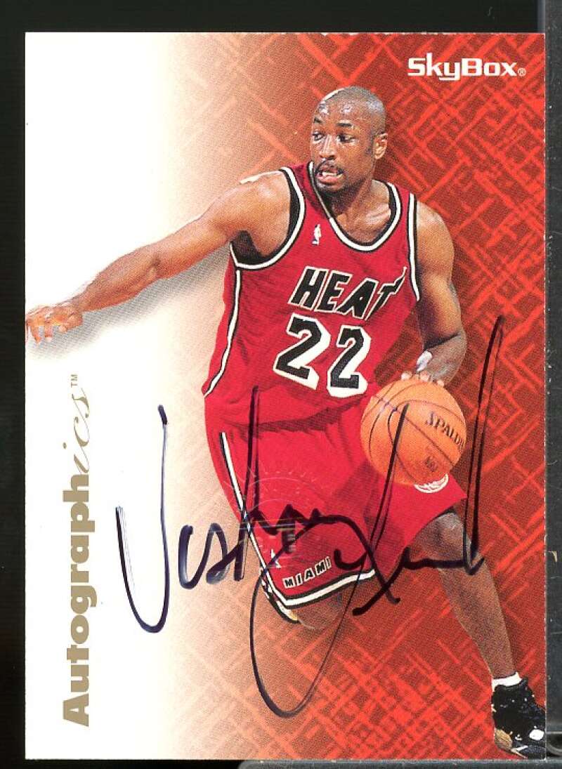 Voshon Lenard Card 1996-97 SkyBox Premium Autographics #40  Image 1