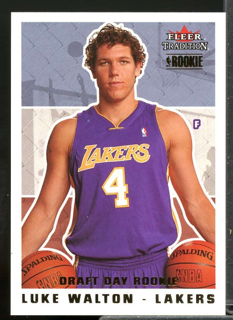 Luke Walton Rookie Card 2003-04 Fleer Tradition Draft Day Rookie #279  Image 1