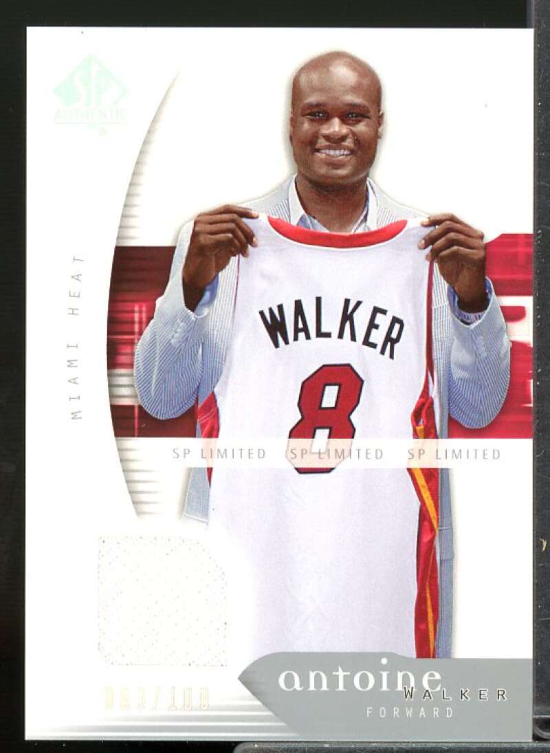 Antoine Walker Card 2005-06 SP Authentic Limited Warm Ups #4  Image 1